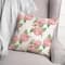 Pink Hydrangea Pattern 18" x 18" Throw Pillow
